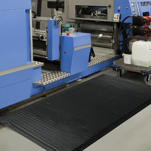 Nisorpa Anti Fatigue Mats Industrial 2' x 3' Ergonomic Standing Mat 15/16" Extra Thick Heavy Duty Commercial Diamond Plate Shop Floor Mat Support for Leg & Back Pain, Black - Image 6