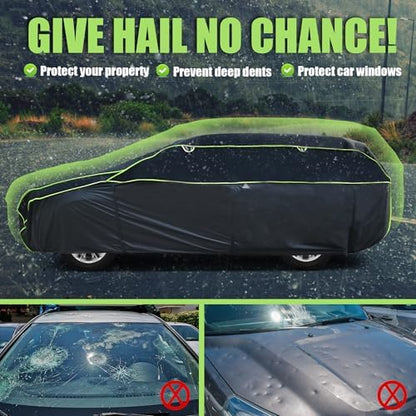 Hail Protector SUV Car Cover with Sun Visor,Fit SUV-Length (Up to 181 Inch) - Image 4
