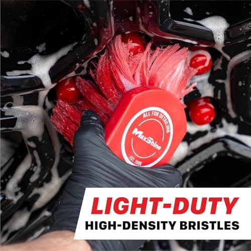 Maxshine Universal Soft Exterior & Wheel Cleaning Brush – Durable Detailing Brush for Cars, Trucks, SUVs, RVs & Motorcycles – Safe for Cleaning Rims, Engine Bays, Plastics & Interior Surfaces - Image 4
