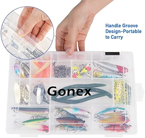 Gonex 3600 3700 Fishing Tackle Trays Lure Box with Adjustable Dividers - Image 5