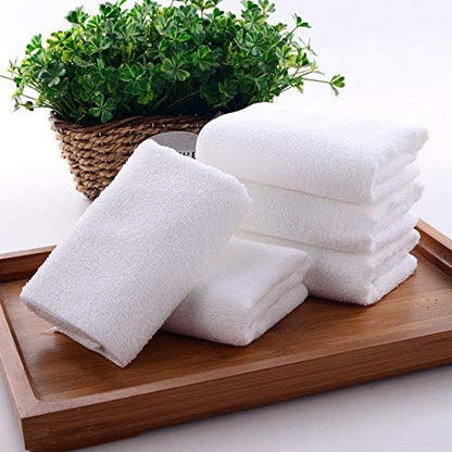 CARTMAN 14x14 Inch 30 Pack 280GSM Microfiber Cleaning Cloths, White - Image 4