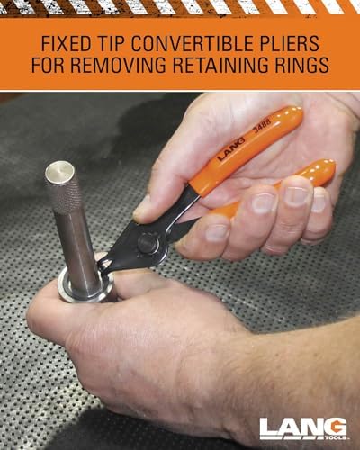 Lang Tools (3495) 12-Piece Fixed Tip Combination Internal/External Snap Ring Pliers Set - Image 6