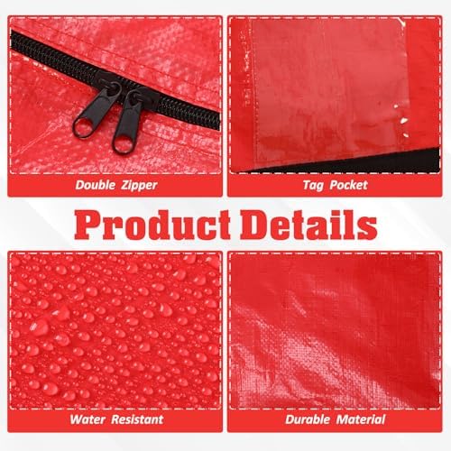 Windyun 4 Pcs 195 Gallon Extra Large Moving Bags XXL Heavy Duty Storage Bag - Image 3