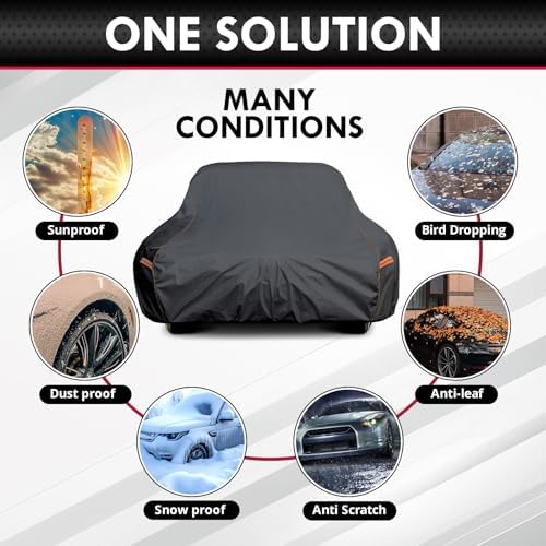 6 Layer Extra Large Car Cover for Sedan/Coupe up to 228 Inch - Image 6
