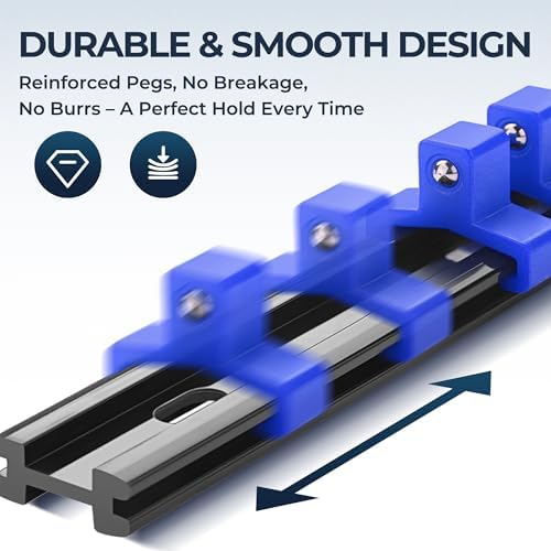 Reniteco 9-Pack Socket Organizer Set, 1/4" x 48 3/8" x 45 1/2" x 36 Clips - Image 3