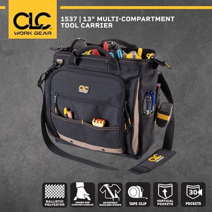 Custom Leathercraft1537 Multi-Compartment Tool Carrier, 30 Pocket, 13 In. - Image 3