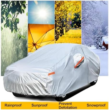 Kayme Car Cover Waterproof All Weather Fit Sedan (Up to 175 Inch) H1 - Image 6