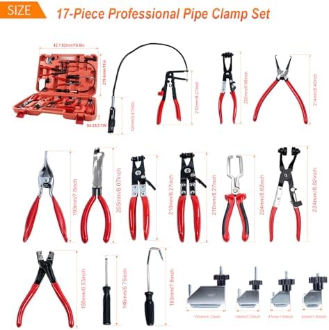 17PCS Hose Clamp Pliers Set,Hose Clamp tool kit - Image 7