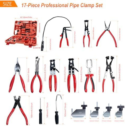 17PCS Hose Clamp Pliers Set,Hose Clamp tool kit - Image 7