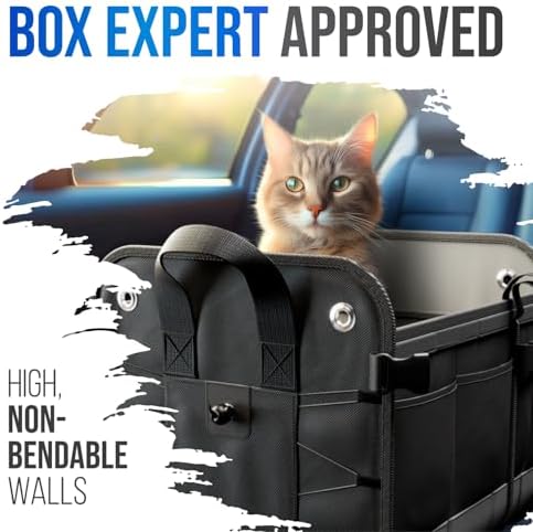 Car Trunk Organizer – Large Collapsible Storage Box with Adjustable Compartments – Heavy-Duty Cargo Organizer for SUV, Truck & Car – Non-Slip Waterproof Trunk Storage Bin for Groceries & Tools - Image 6