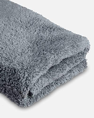 Adam's Borderless Grey Microfiber Towel (2pk) - Premium Ultra Soft Car Detailng Towel Cloths, 480gsm - Safe for Car Wash, Home Cleaning & Pet Drying Cloths (16 Inch x 16 Inch) - Image 6