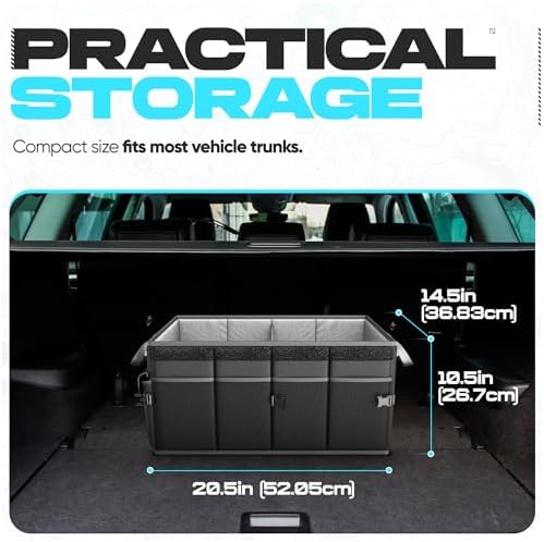 FORTEM Trunk Organizer - Foldable Car Organizer & Storage for SUVs & Trucks - Image 4