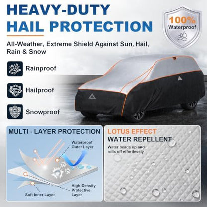 Favoto Hail Protector Car Cover Waterproof Heavy Duty Padded Car Cover - Image 2