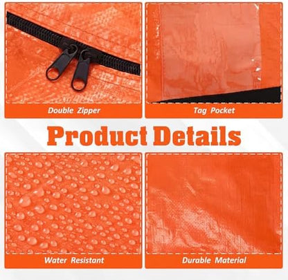 Windyun 4 Pcs 177 Gallon Extra Large Moving Bags XXL Heavy Duty Storage Bag - Image 3