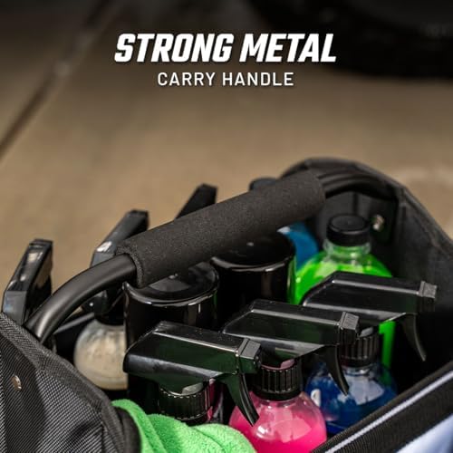 Slick Products Car Detailing Caddy & Organizer Tote - Heavy-Duty Storage - Image 3