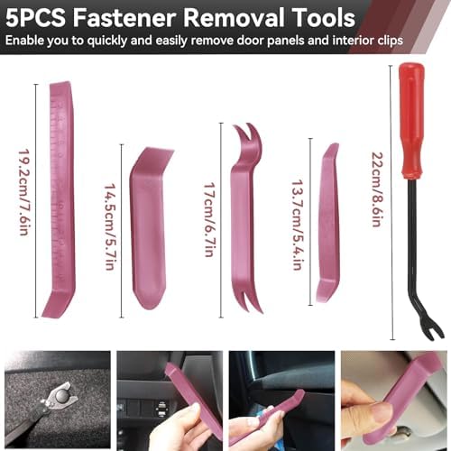2080PCS Auto Retainer Clips Kit with Fastener Plier, Trim Removal Tools and 3-Layer Organizer Box, 33 Most Common Push Rivets for Car Bumper, Fender, Door Panel and Interior Repair - Image 3