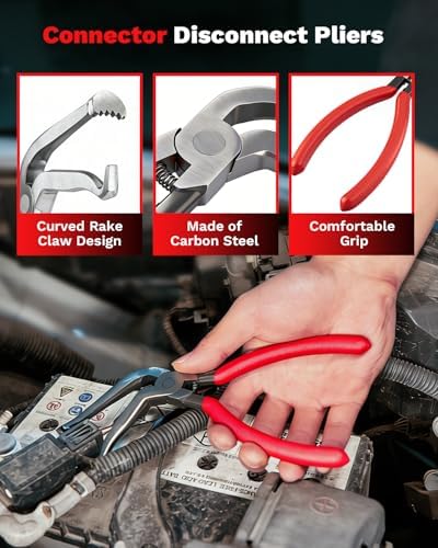 Saker Electrical Disconnect Pliers & Connector Removal Tool Set 5PCS - Image 4