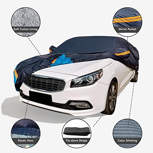 Car Cover Waterproof All Weather for Sedan (190-195 inch) - Image 3