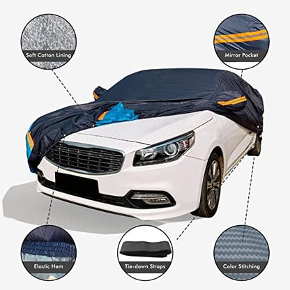 Car Cover Waterproof All Weather for Sedan (190-195 inch) - Image 3