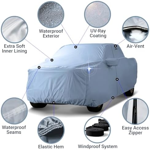 iCarCover 15-Layer Premium Quality All Weather Waterproof Car Cover - Image 3