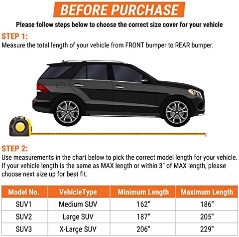 Armor All Car Cover Waterproof All Weather Heavy Duty SUV or CUV up to 229" - Image 6