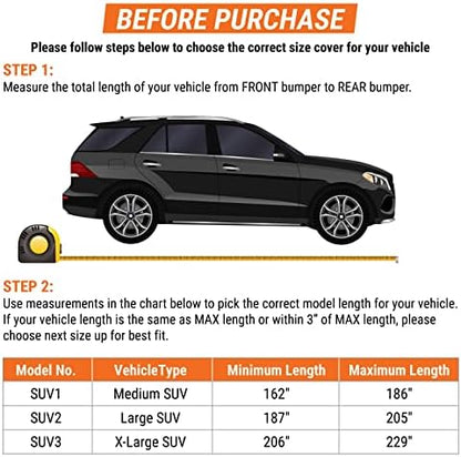 Armor All Car Cover Waterproof All Weather Heavy Duty SUV or CUV up to 229" - Image 6