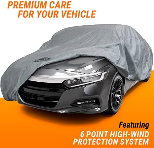 Armor All Car Cover Waterproof All Weather Heavy Duty for Sedan 158"-175" - Image 2