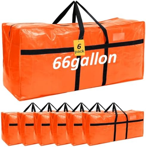 4 Pcs 66 Gallon Extra Large Moving Bags Heavy Duty Storage Bag by Clysee