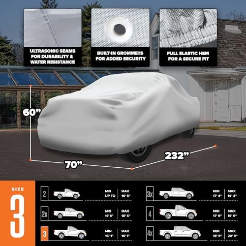 Budge Duro Truck Cover, UV & Water-Resistant, Fits Trucks Up to 217" - Image 4
