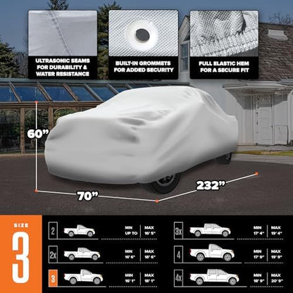Budge Duro Truck Cover, UV & Water-Resistant, Fits Trucks Up to 217" - Image 4
