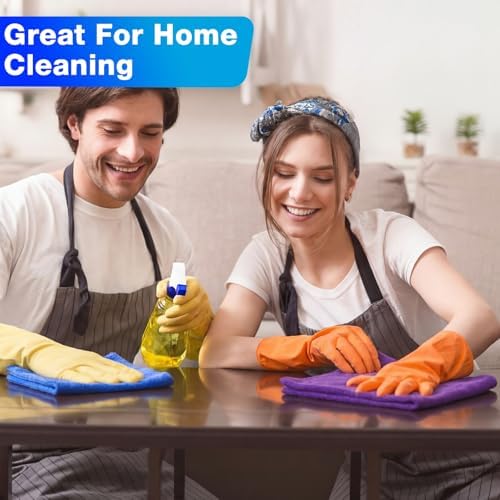 Nuenen Car Microfiber Clean Cloths, Purple,Blue,Green, 16 x 16 Inch, 60 Pcs - Image 4
