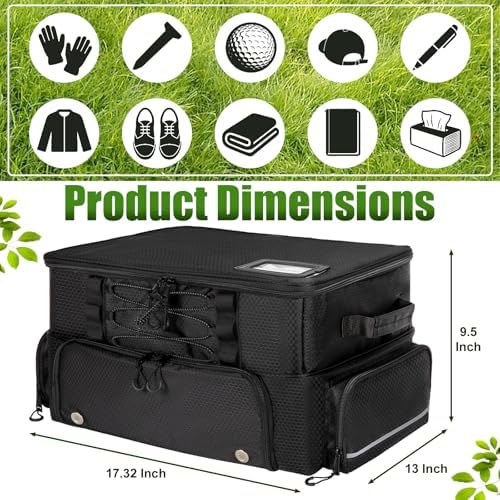 Golf Trunk Organizer, 2 Layer Car Golf Locker - Image 2