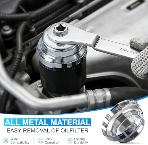 35PCS Oil Filter Wrench Set, 1/2" Drive Cup Type, Stainless Steel - Image 3