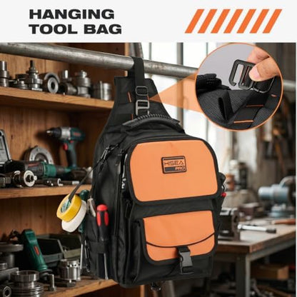 HISEA Electrician Tool Chest Bag, Tactical HVAC Tool Bag with 21 Pockets - Image 5
