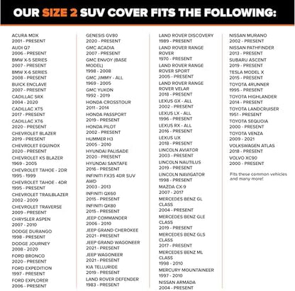 Budge Lite SUV Car Cover, Breathable Dustproof Cover, Fits SUVs up to 210" - Image 3