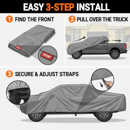 Armor All Car Cover Waterproof All Weather Heavy Duty Trucks from 233"-249" - Image 5