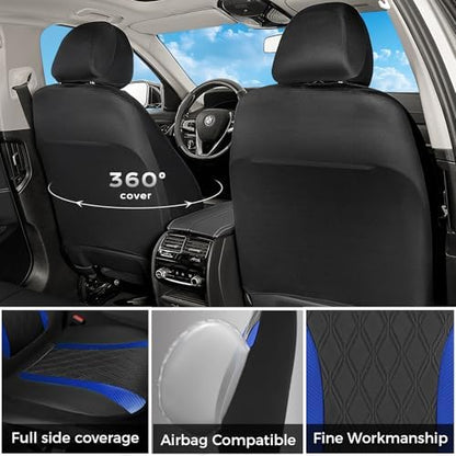 FLORICH Front Car Seat Covers, Leather Seat Covers for Cars, Waterproof Car Seat Protector Breathable, Front Seat Covers for Cars, Automotive Seat Covers Universal Fit for Most Car Truck SUV - Image 2