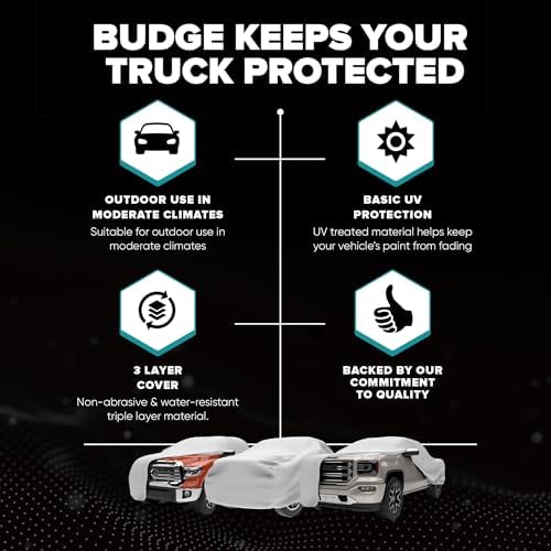 Budge Duro Truck Cover, UV & Water-Resistant, Fits Trucks Up to 217" - Image 6