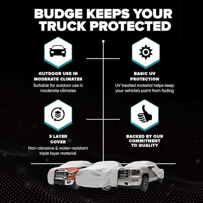 Budge Duro Truck Cover, UV & Water-Resistant, Fits Trucks Up to 217" - Image 6