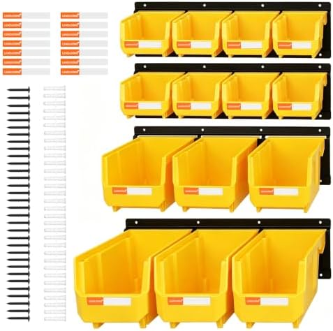 14pc Wall-Mounted Organizer V1 V2 V3 Master Combo Set Yellow by LEADLOONG