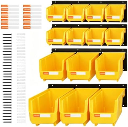 14pc Wall-Mounted Organizer V1 V2 V3 Master Combo Set Yellow by LEADLOONG
