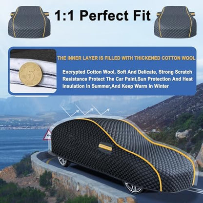 Full Car Covers for Seat Arona,Thickened Hail-Proof Waterproof Sun-Proof and dustproof Cover Suitable for All Seasons - Image 4