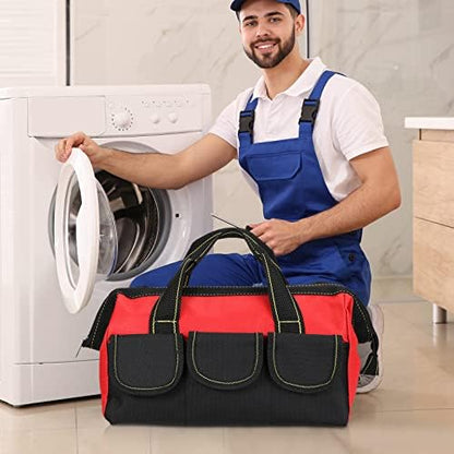 Sanwuta 3 Pack 18 Inch Tool Bags, Classic, Red - Image 5