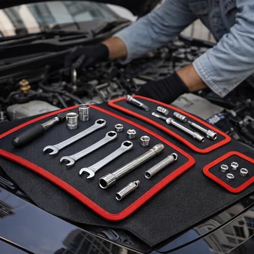 Qidejoy Magnetic Tool Mat 3PC, Parts Tray, Tool Holder Pad for Screws - Image 6