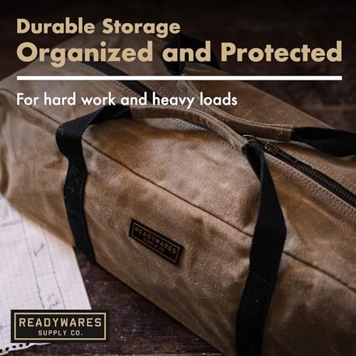 Readywares 16" Utility Bag | Waxed Canvas Medium Heavy Duty Tool Bag - Image 3