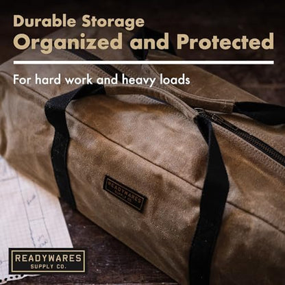 Readywares 16" Utility Bag | Waxed Canvas Medium Heavy Duty Tool Bag - Image 3