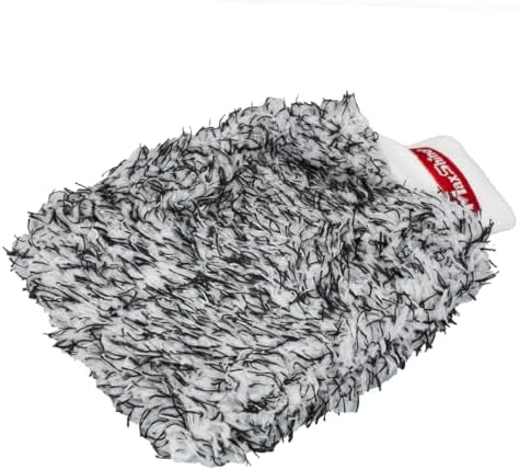 Maxshine Universal Black & White Microfiber Wash Mitt – Premium Scratch-Free, Lint-Free Mitt for Washing Cars, Trucks & Motorcycles – Reusable Auto Detailing Accessory (Pack of 2) - Image 3