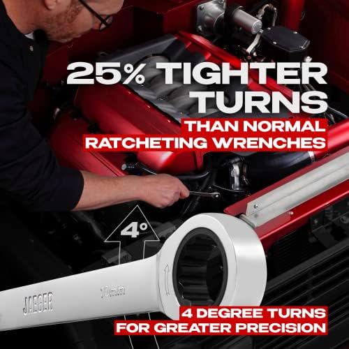12pc MM/Metric TIGHTSPOT Ratcheting Wrenches - With Quick Access Wrench Organizer - Our standard in combination wrench sets from gear to tip - Image 6