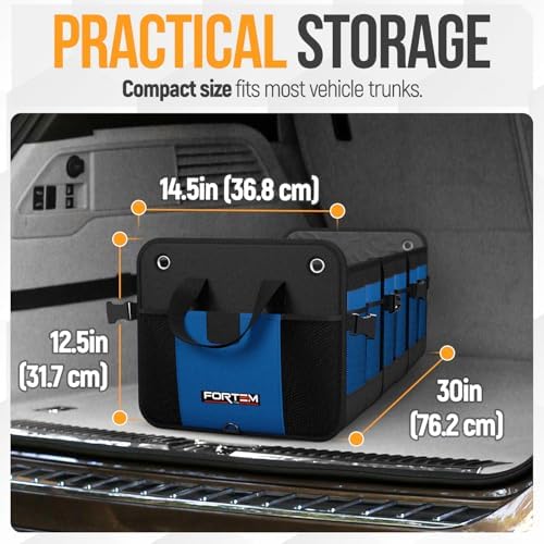 FORTEM Trunk Organizer - Collapsible Car Organizer & Storage Bag for SUVs - Image 3