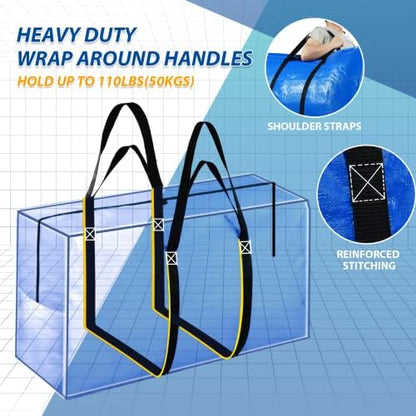 Extra Large Storage Bags, 155 Gallon XXL Jumbo Large Moving Bags Heavy Duty - Image 4